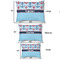 Anchors & Waves Outdoor Dog Beds - SIZE CHART