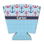 Anchors & Waves Party Cup Sleeve - with Bottom (Personalized)