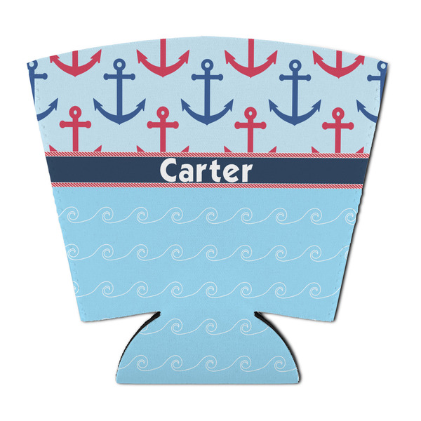 Custom Anchors & Waves Party Cup Sleeve - with Bottom (Personalized)
