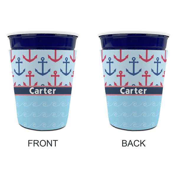 Anchors & Waves Party Cup Sleeves - without bottom - Approval
