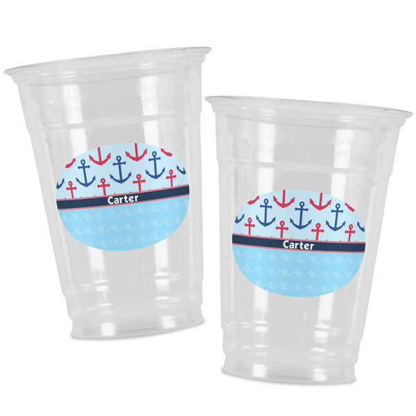 Anchors & Waves Party Cups - 16oz - Alt View