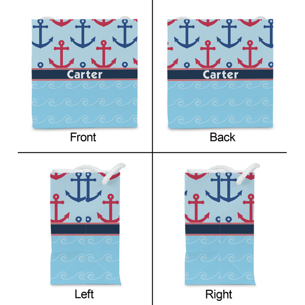 Anchors & Waves Party Favor Gift Bag - Matte - Approval