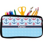Anchors & Waves Neoprene Pencil Case (Personalized)