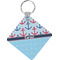 Anchors & Waves Personalized Diamond Key Chain