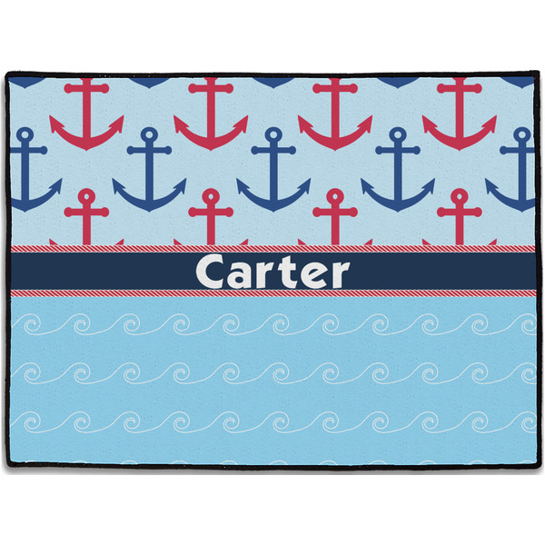Custom Anchors & Waves Door Mat (Personalized)