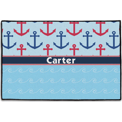Anchors & Waves Door Mat - 36"x24" (Personalized)