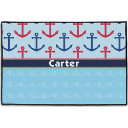 Anchors & Waves Door Mat - 36"x24" (Personalized)