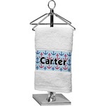 Anchors & Waves Cotton Finger Tip Towel (Personalized)