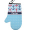 Anchors & Waves Left Oven Mitt (Personalized)