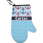 Anchors & Waves Right Oven Mitt (Personalized)