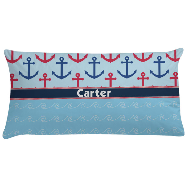 Custom Anchors & Waves Pillow Case - King (Personalized)