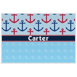 Anchors & Waves Laminated Placemat w/ Name or Text