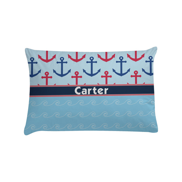 Custom Anchors & Waves Pillow Case - Standard (Personalized)