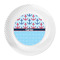 Anchors & Waves Plastic Party Dinner Plates - Approval