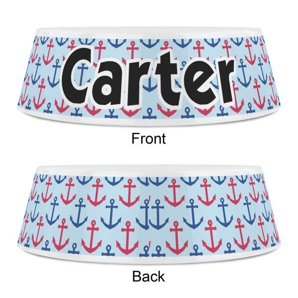 Anchors & Waves Plastic Pet Bowls - Small - APPROVAL
