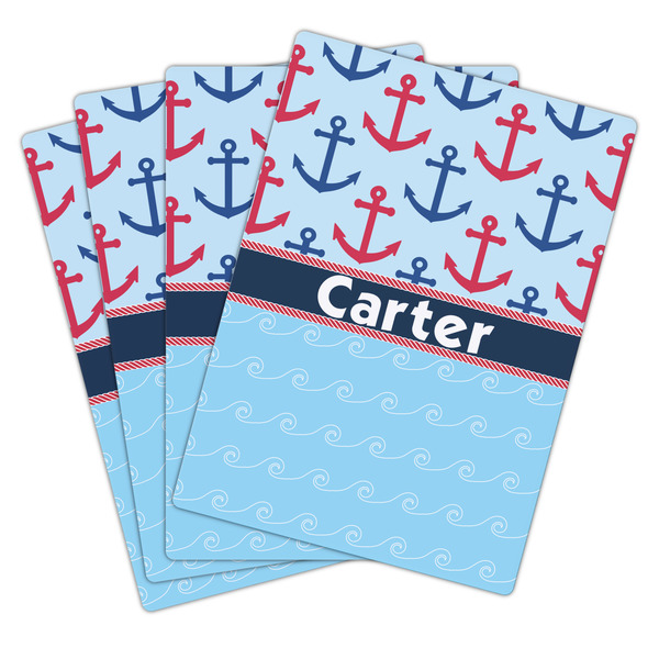 Anchors & Waves Playing Cards - Hand Back View