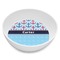 Anchors & Waves Melamine Bowl - Side and center