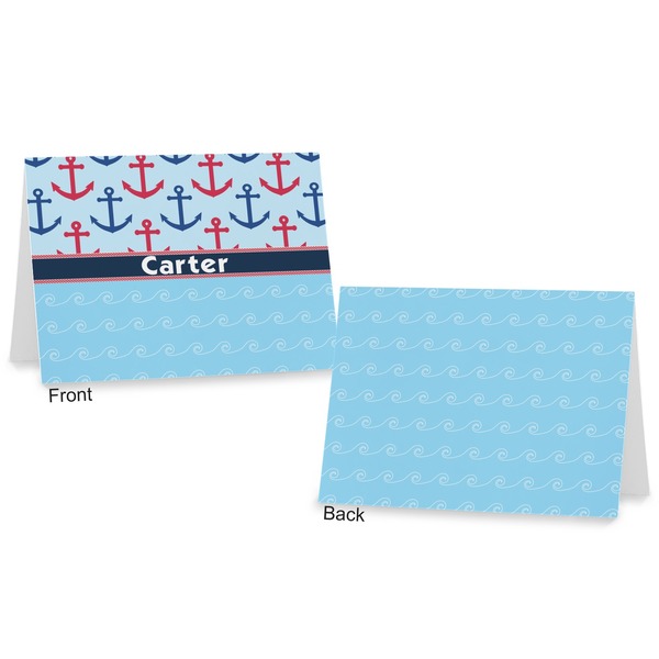 Anchors & Waves Postcard - Front and Back