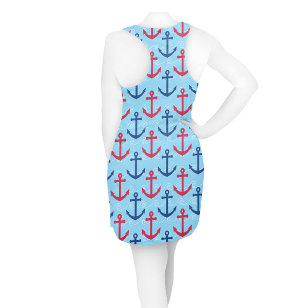 Anchors & Waves Racerback Dress - On Model - Back