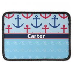 Anchors & Waves Iron On Rectangle Patch w/ Name or Text