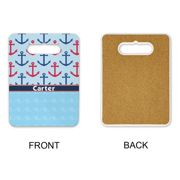 Anchors & Waves Rectangle Trivet with Handle - APPROVAL