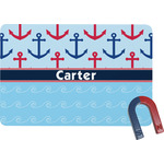 Anchors & Waves Rectangular Fridge Magnet (Personalized)