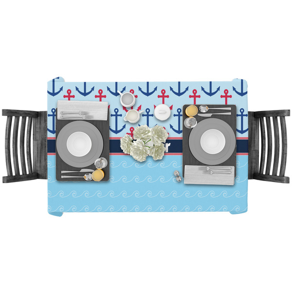 Anchors & Waves Rectangular Tablecloths - LIFESTYLE