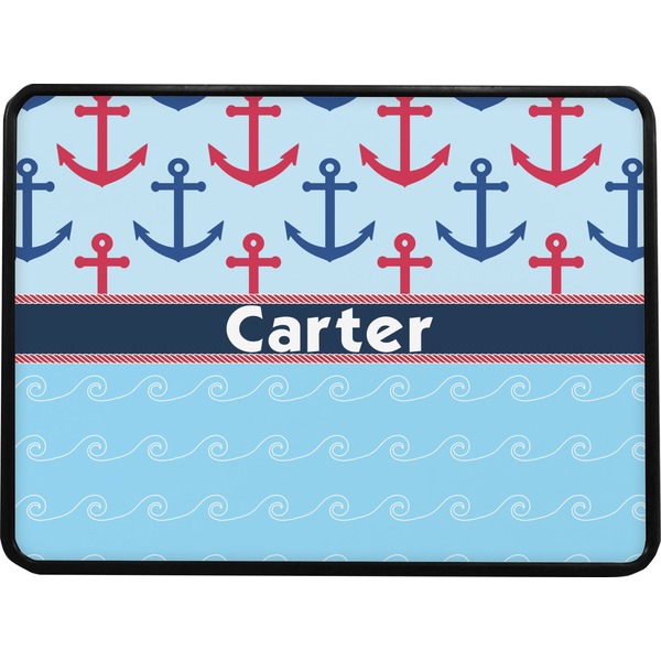 Anchors & Waves Rectangular Trailer Hitch Cover (Personalized)