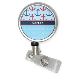 Anchors & Waves Retractable Badge Reel (Personalized)