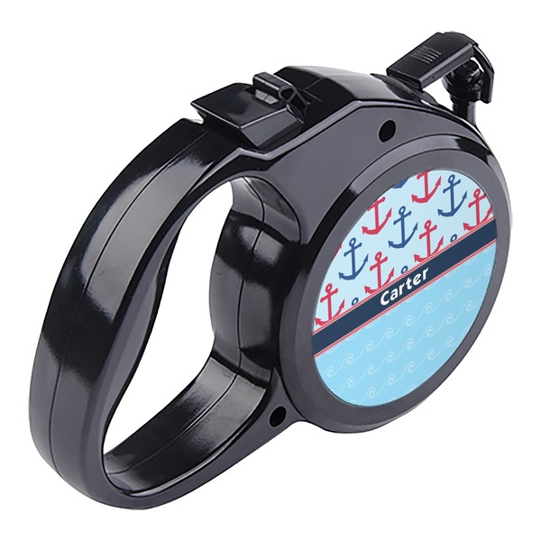 Anchors & Waves Retractable Dog Leash - Angle