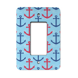 Anchors & Waves Rocker Style Light Switch Cover - Single Switch