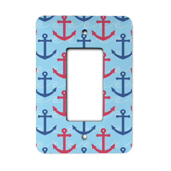 Custom Anchors & Waves Rocker Style Light Switch Cover - Single Switch