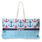 Anchors & Waves Large Rope Tote Bag - Front View