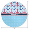 Anchors & Waves Round Area Rug - Size