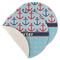 Anchors & Waves Round Linen Placemats - MAIN (Single Sided)