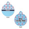 Anchors & Waves Round Pet Tag - Front & Back