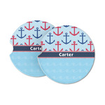 Anchors & Waves Sandstone Car Coasters (Personalized)