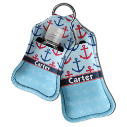 Anchors & Waves Hand Sanitizer & Keychain Holder (Personalized)