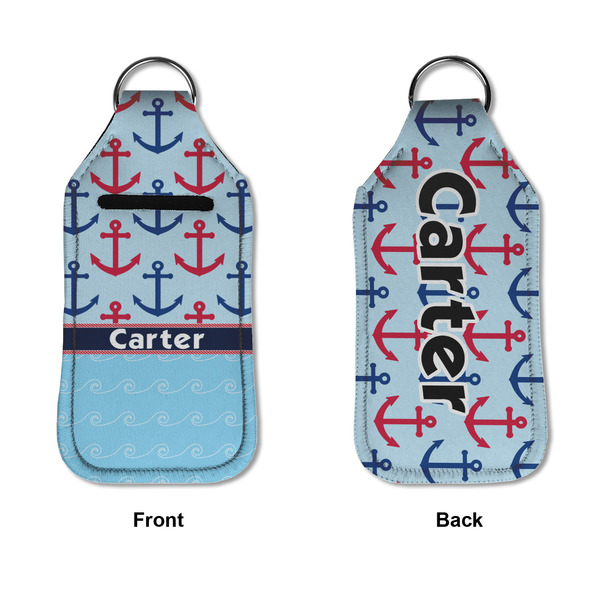 Anchors & Waves Sanitizer Holder Keychain - Large APPROVAL (Flat)