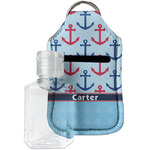 Anchors & Waves Hand Sanitizer & Keychain Holder - Small (Personalized)