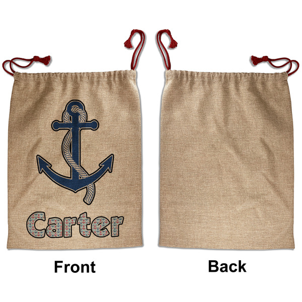 Anchors & Waves Santa Bag - Approval - Front