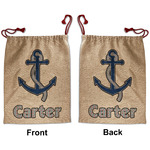 Anchors & Waves Santa Sack - Front & Back (Personalized)