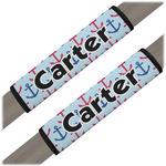 Anchors & Waves Seat Belt Covers (Set of 2) (Personalized)