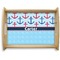 Anchors & Waves Natural Wooden Tray - Large (Personalized)