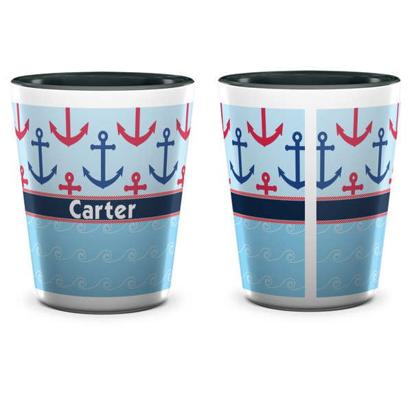 Anchors & Waves Shot Glass - Two Tone - APPROVAL