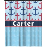 Anchors & Waves Extra Long Shower Curtain - 70"x84" (Personalized)