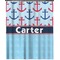 Anchors & Waves Extra Long Shower Curtain - 70"x84" (Personalized)