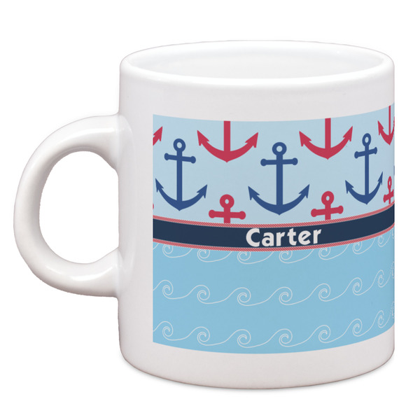 Custom Anchors & Waves Espresso Cup (Personalized)