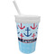 Anchors & Waves Sippy Cup with Straw (Personalized)