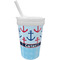 Anchors & Waves Sippy Cup with Straw (Personalized)